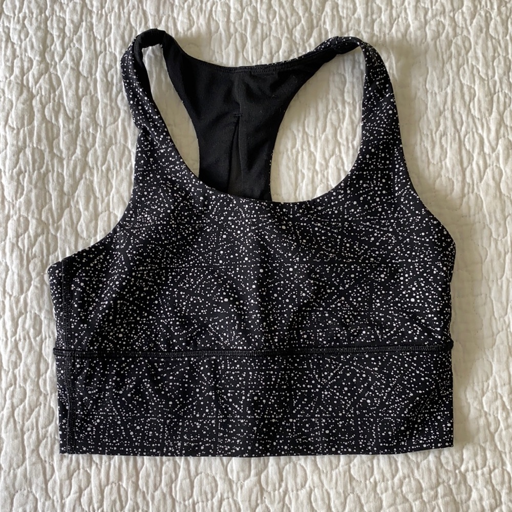 Lululemon black and white bra top
